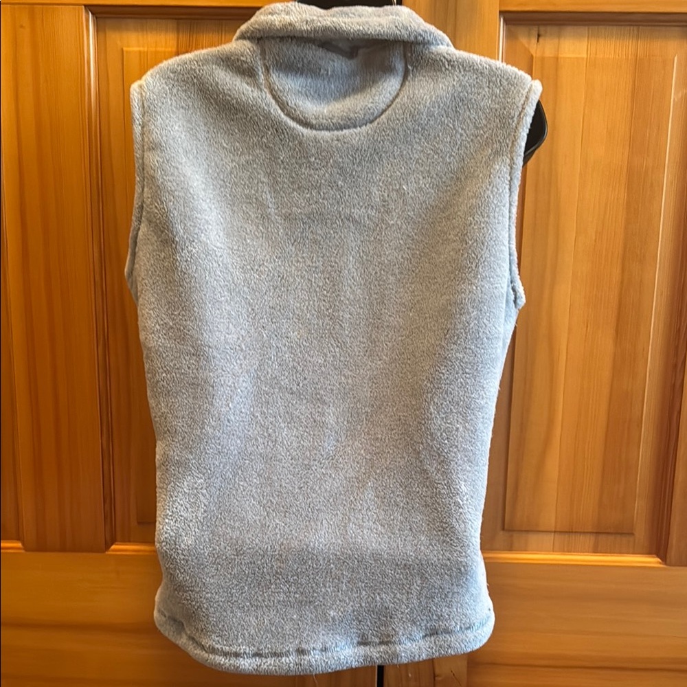White Sierra Light Gray Fleece Vest - Picture 3 of 7